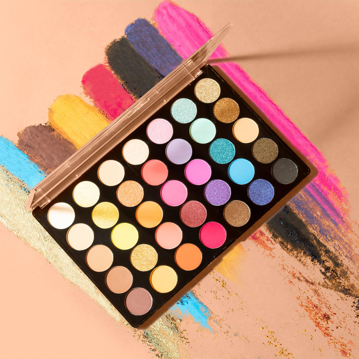 Profusion Cosmetics 35 Shade Eyeshadow Palette - Ultra-Pigmented Powder in Bright, Vibrant Colors for Stunning Eye Looks, Skin-Friendly, Vegan Beauty & Personal Care Profusion Cosmetics