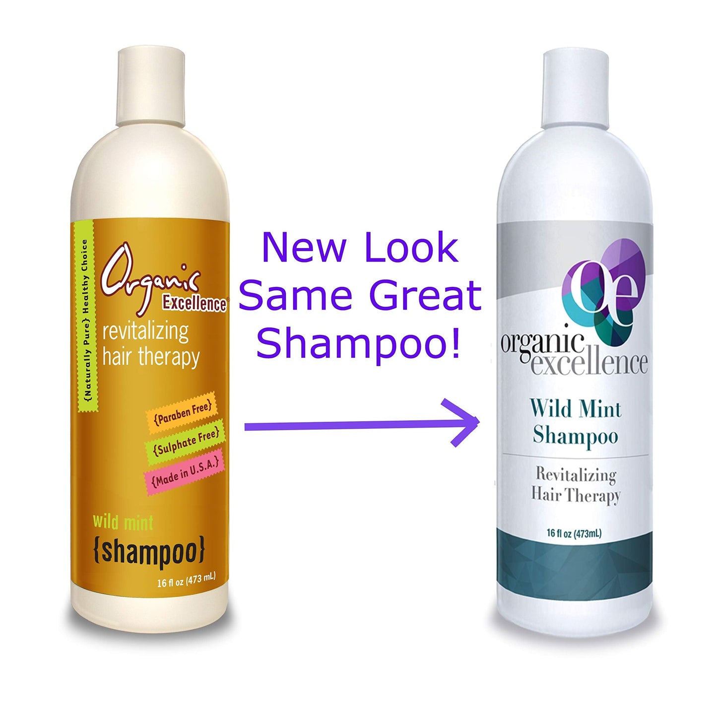Organic Excellence Wild Mint Shampoo - 16 oz Beauty & Personal Care Organic Excellence