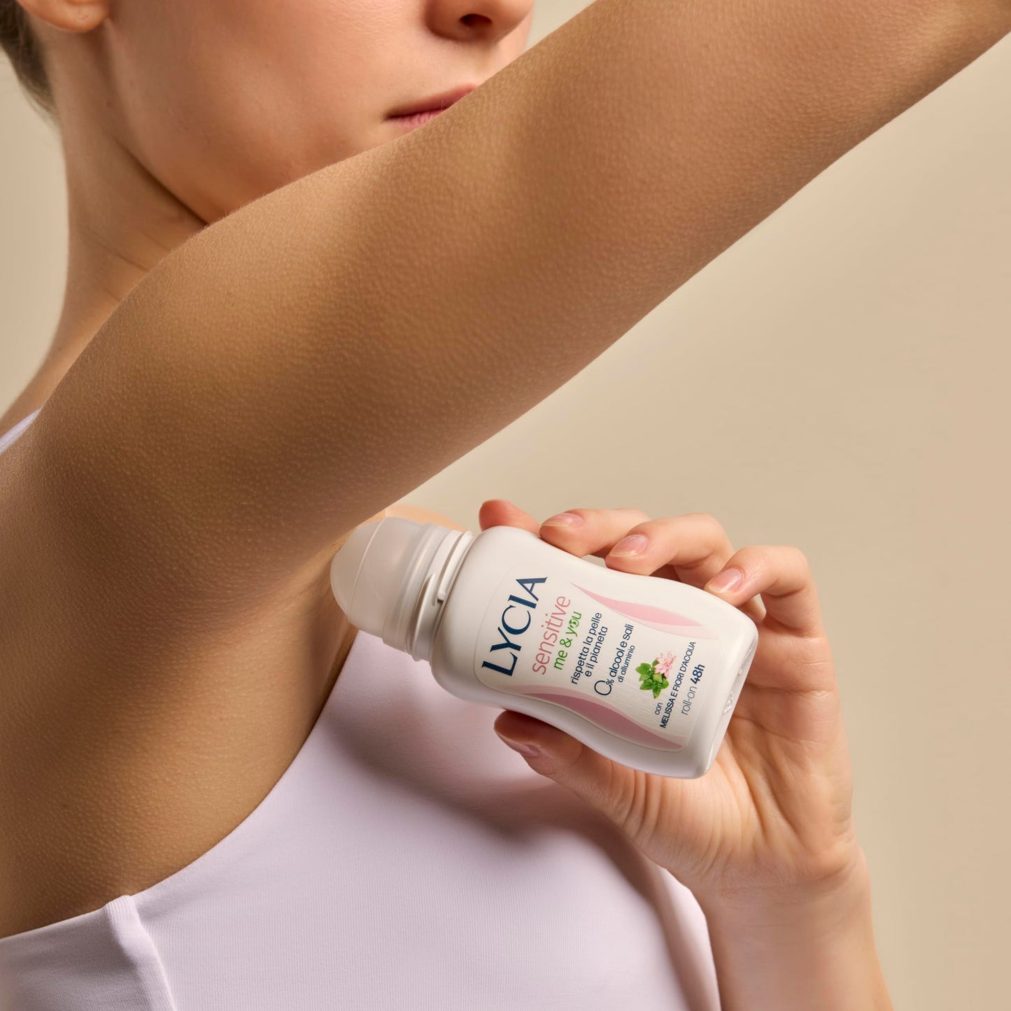 Lycia Deodorant Sensitive Me & You Roll-On 48h Melissa and Water Flowers 50 ml (1.6 Fl Oz) 1 unit - Made in Italy [italian import]. Beauty and Personal Care Lycia