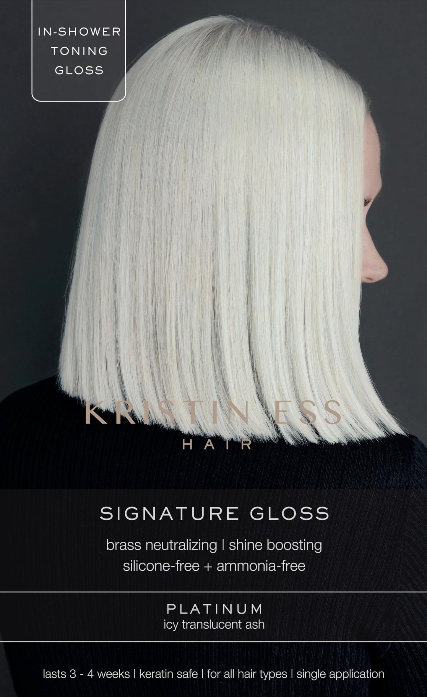 Kristin Ess The One Signature Hair Gloss - Platinum: Icy Translucent Ash Beauty & Personal Care Kristin Ess