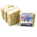 Spa Pure Aromatherapy Luxury Soap, made with plant based ingredients, essential oils, all natural, 4.5 oz each (Lavender Mint) Beauty & Personal Care Spa Pure