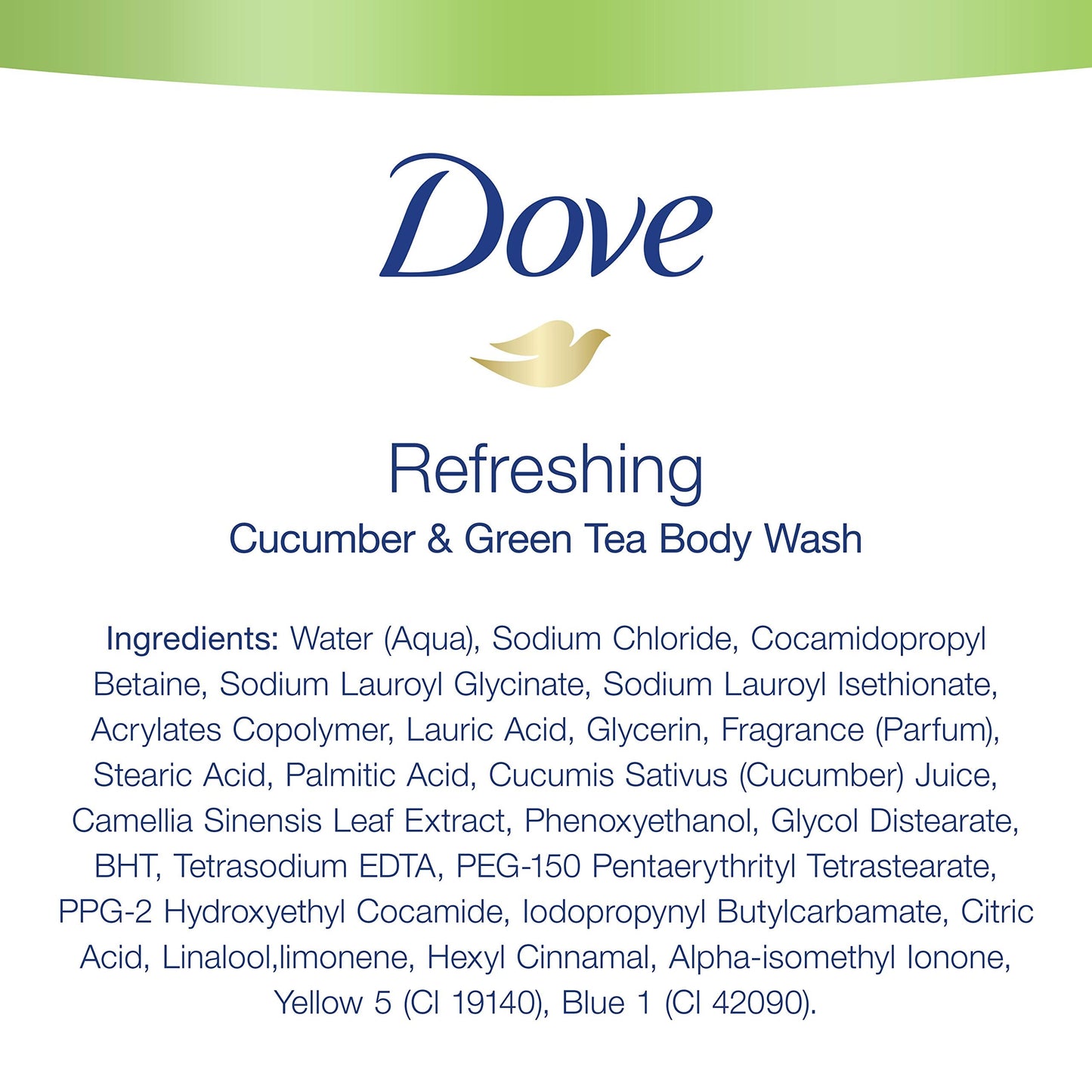 Dove Go Fresh Body Wash For Softer, Smoother Skin After One Shower Cucumber and Green Tea Sulfate Free Bodywash 22 oz 2 Count Beauty & Personal Care Dove