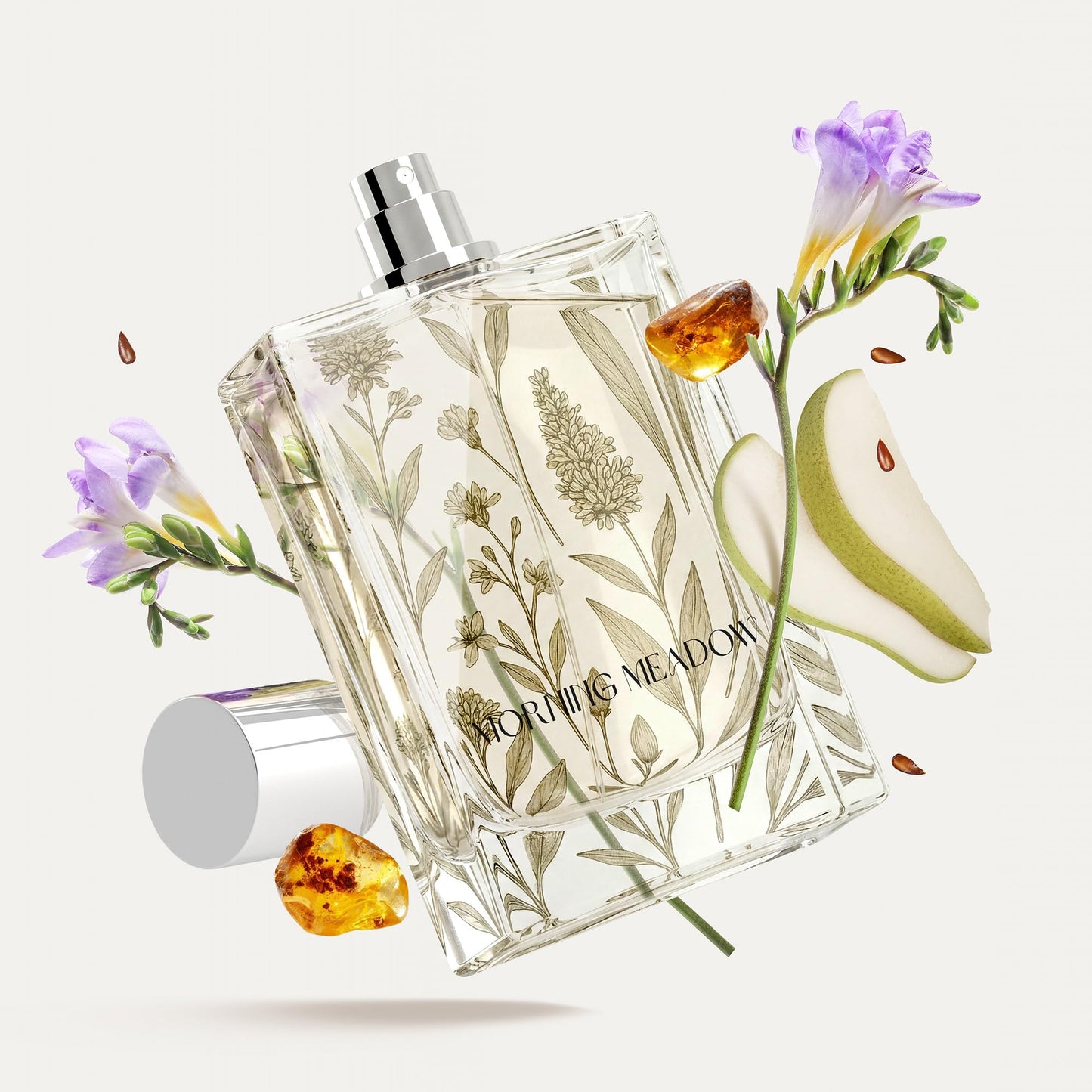 Kumbra With Love Morning Meadow Eau de Parfum 100ML - Aquatic/Fresh Perfume for Women - Long-Lasting Scent with Pear, Melon, Rose, Freesia, Musk Beauty & Personal Care Kumbra With Love