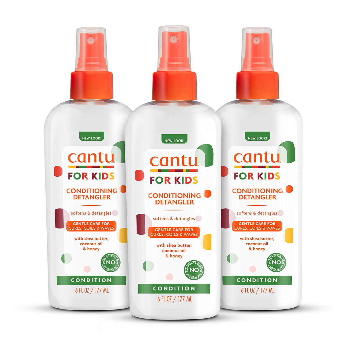 Cantu Care for Kids Conditioning Detangler, 6 fl oz (Pack of 3) Beauty & Personal Care Cantu