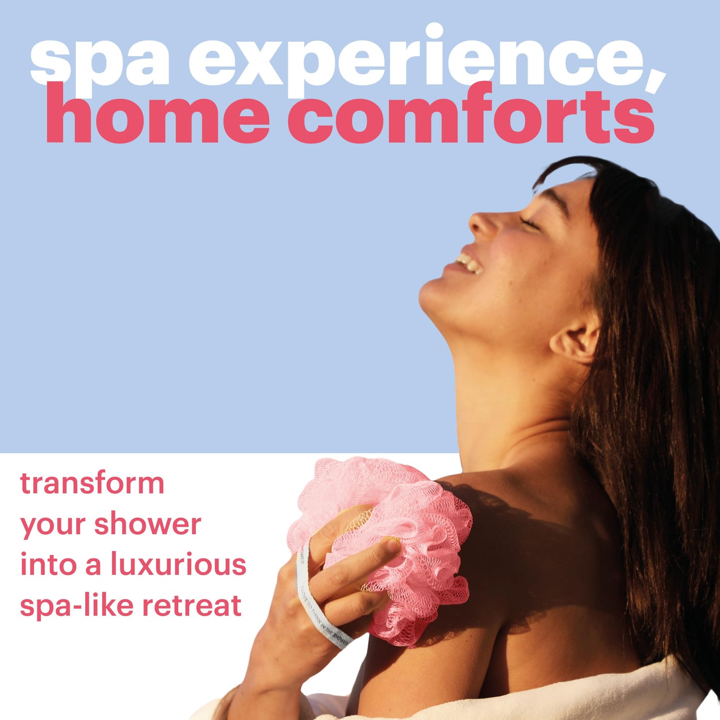 Bath and Shower Mesh Sponge by AfterSpa (Assorted) Beauty and Personal Care AFTERSPA