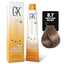 GK HAIR Global Keratin Professional Hair Color Cream Tube (3.4 Fl Oz/100ml) Nourishing & Cleansing Colors for Styling High Performance Long Lasting Beauty & Personal Care GK HAIR