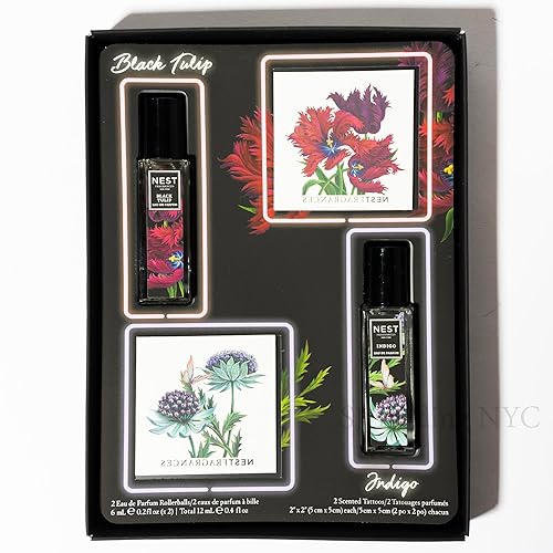 NEST Fragrances Black Tulip & Indigo 0.2 fl oz Scented tatoo set Beauty & Personal Care NEST Fragrances