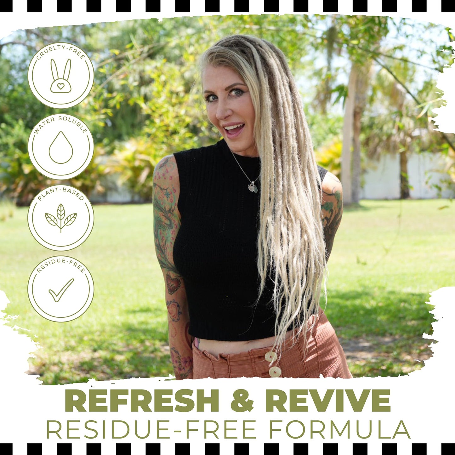 Dollylocks Refreshening Spray for Locs, Braids, Extensions, Dreadlocks | Tea Tree Spearmint | Plant-based, Residue-free, Sulfate-free | Refresh Beauty & Personal Care Dollylocks