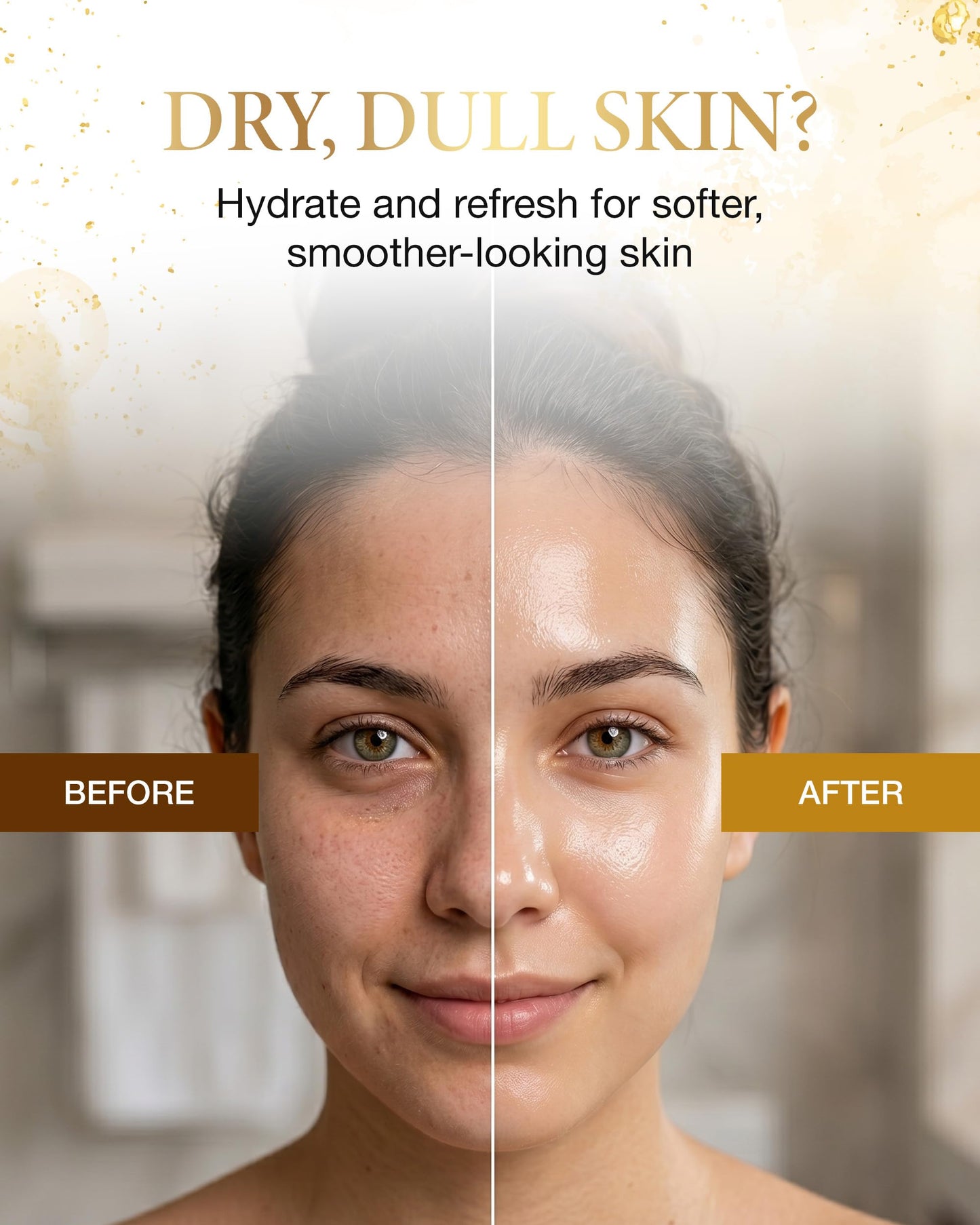 AICHUN BEAUTY 24K Gold Face Mask - Collagen Gel Face Mask Sheet Patch to Reduce the Look of Fine Lines & Wrinkles - Hydrating Face Gel Mask for All Beauty & Personal Care AICHUN BEAUTY