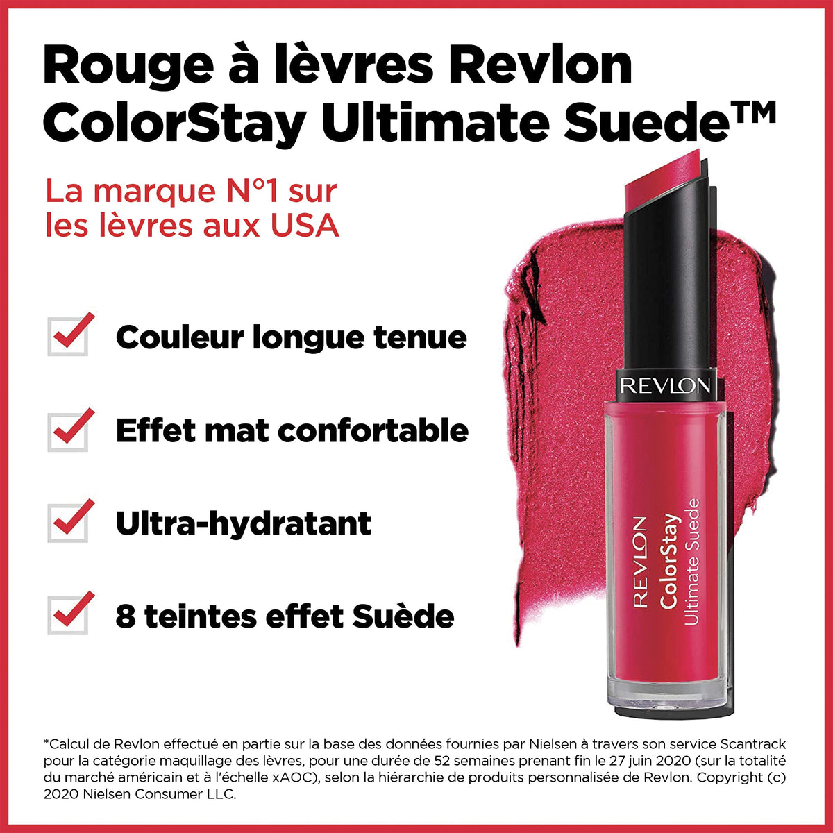 REVLON Lipstick, ColorStay Ultimate Suede Lipstick, High Impact Lip color with Moisturizing Creamy Formula, Infused with Vitamin E Beauty & Personal Care REVLON