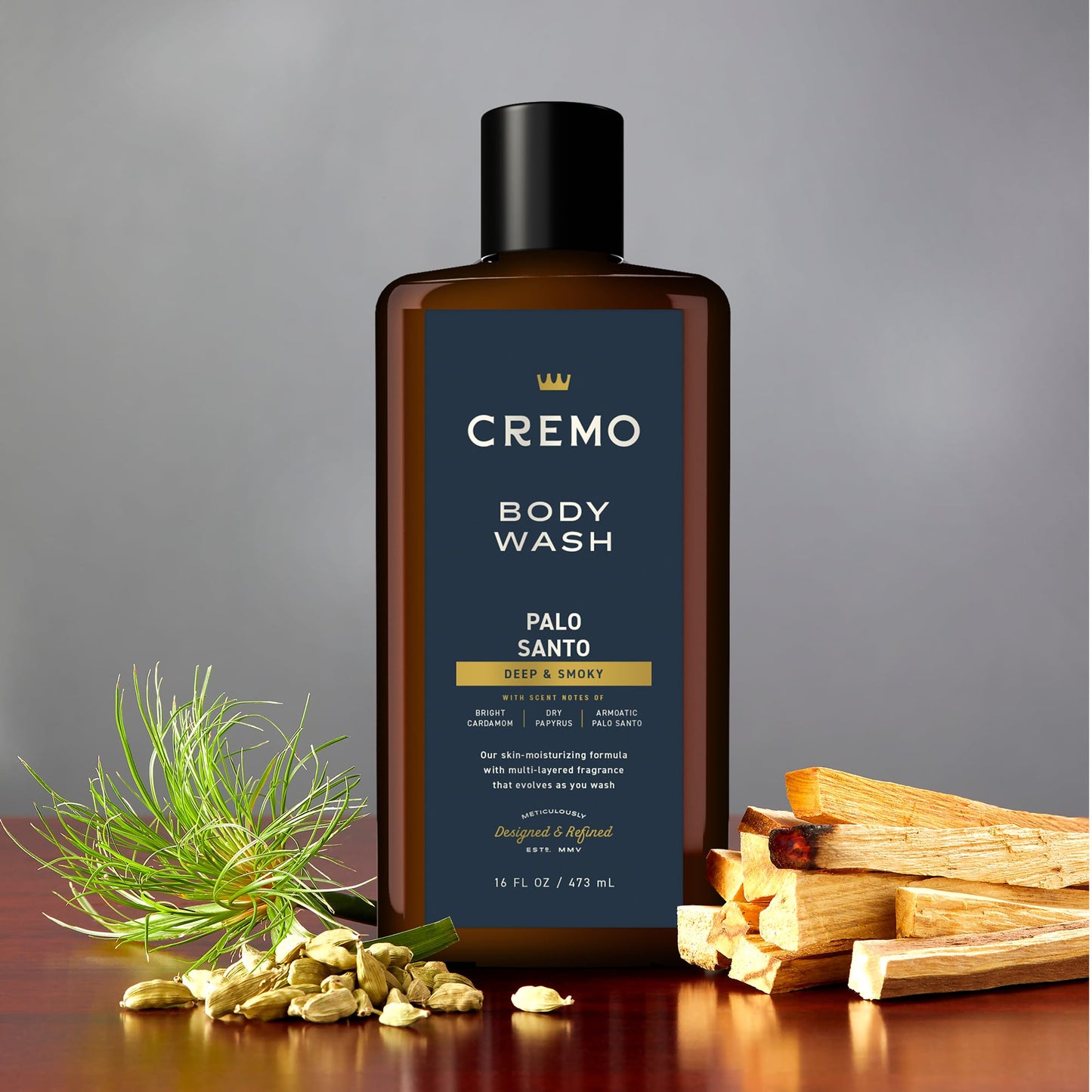 Cremo Rich-Lathering Palo Santo (Reserve Collection) Body Wash, Notes of Bright Cardamom, Dry Papyrus and Aromatic Palo Santo, 16 Fl Oz (2-Pack) Beauty & Personal Care Cremo