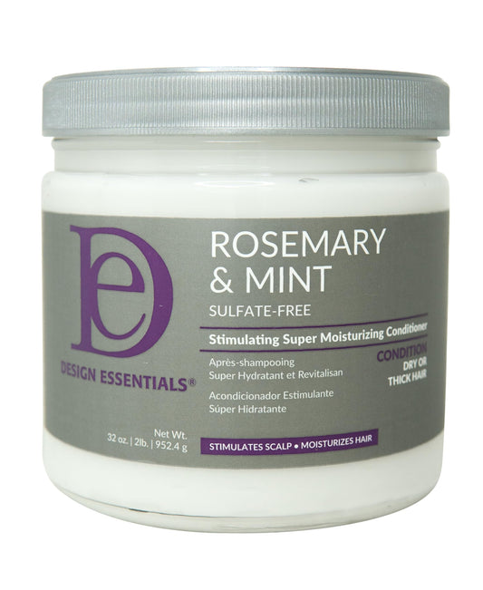 Design Essentials Rosemary & Mint Stimulating Super Moisturizing Conditioner for Dry, Thick, or Brittle Hair; Sulfate-Free, Stimulates Scalp Beauty & Personal Care Design Essentials