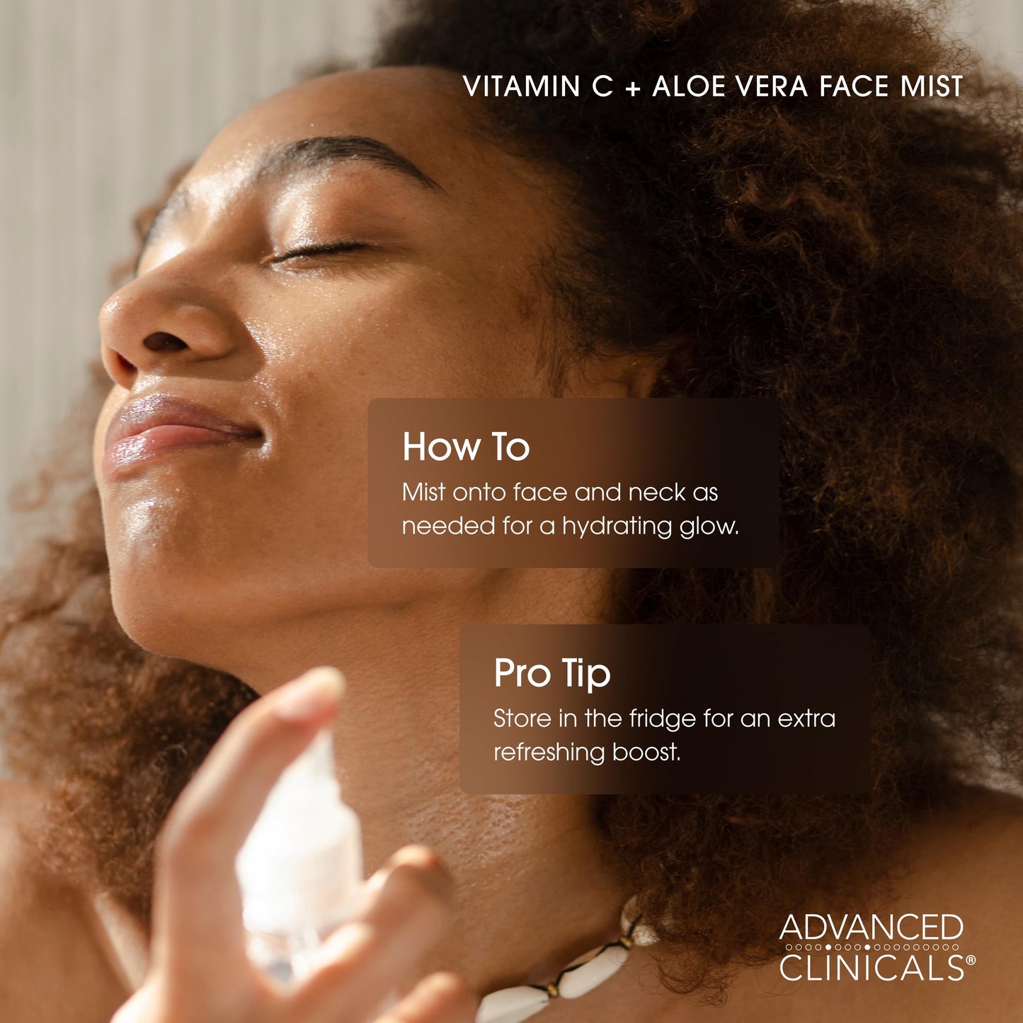 Advanced Clinicals Vitamin C Face Toner + Ferulic Acid & Rosewater, Antioxidant Facial Mist Spray For Face, Skin Refreshing, Hydrating, & Non-Greasy Beauty & Personal Care Advanced Clinicals