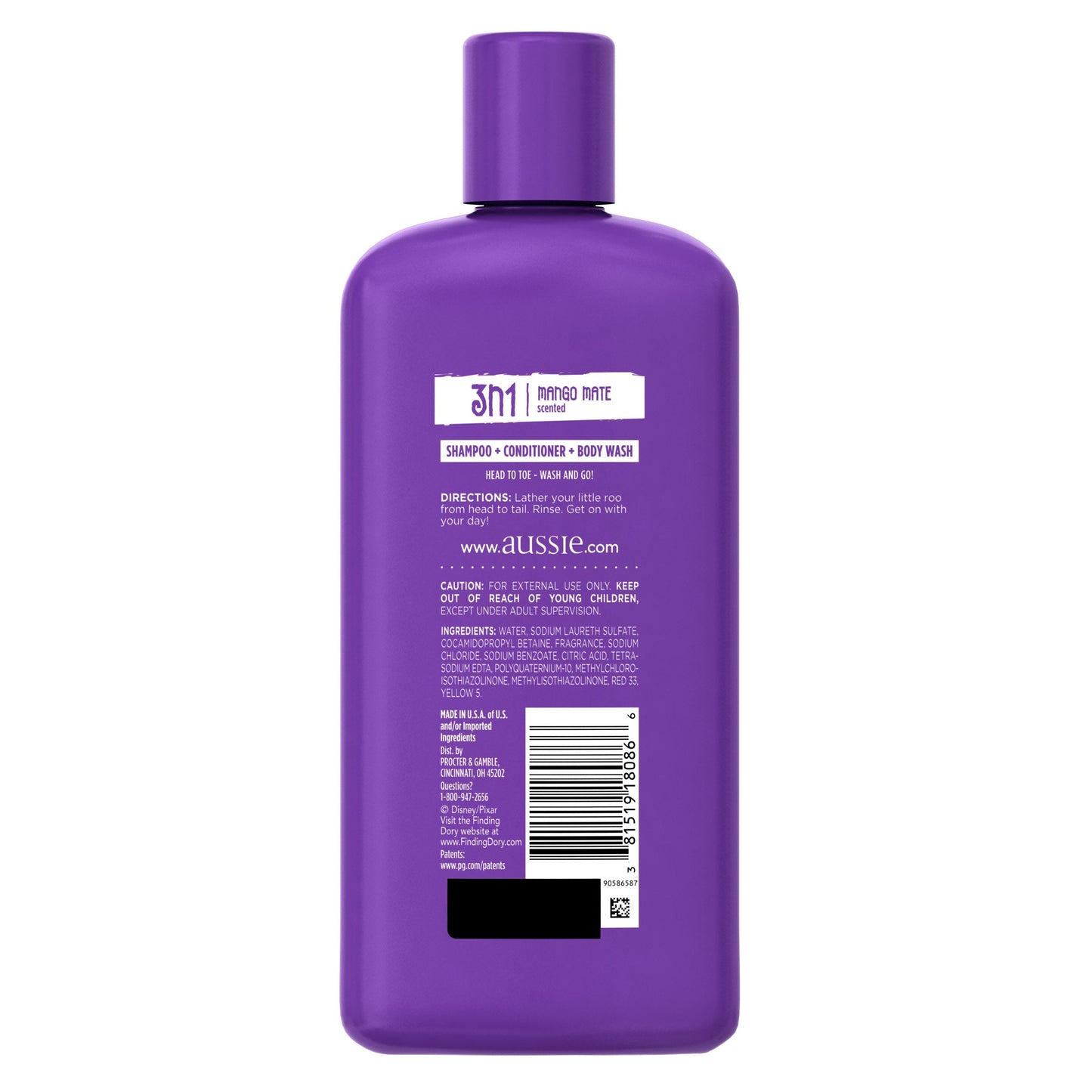 Mango Mate Kids 3 in 1 Shampoo & Conditioner 12 Fl Oz Beauty & Personal Care Aussie