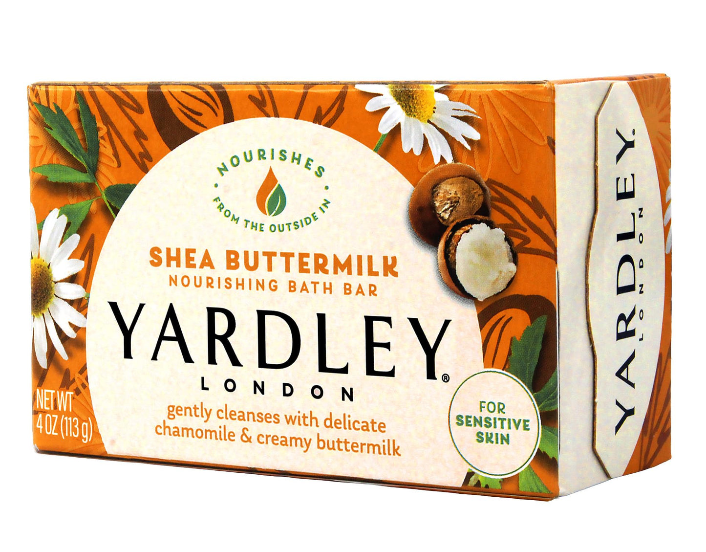 Yardley London Sensitive Skin Shea Buttermilk Bar Soap, 4.0 oz (Pack of 7) Beauty & Personal Care Yardley