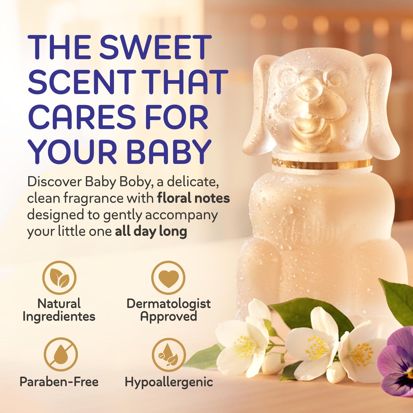 Zermat Boby | Baby Cologne Unisex Perfume |Paraben-Free, Hypoallergenic & Gentle Formula | Long-Lasting Powdery, Clean, Floral Perfume Violet & White Beauty & Personal Care Zermat