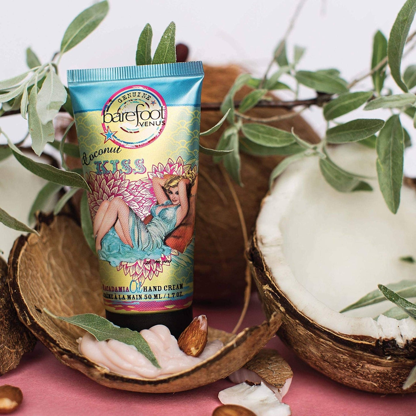 Barefoot Venus bath Soak, Hand Cream & Argan Oil Body Care Gift Set (coconut Kiss) Beauty and Personal Care Barefoot Venus