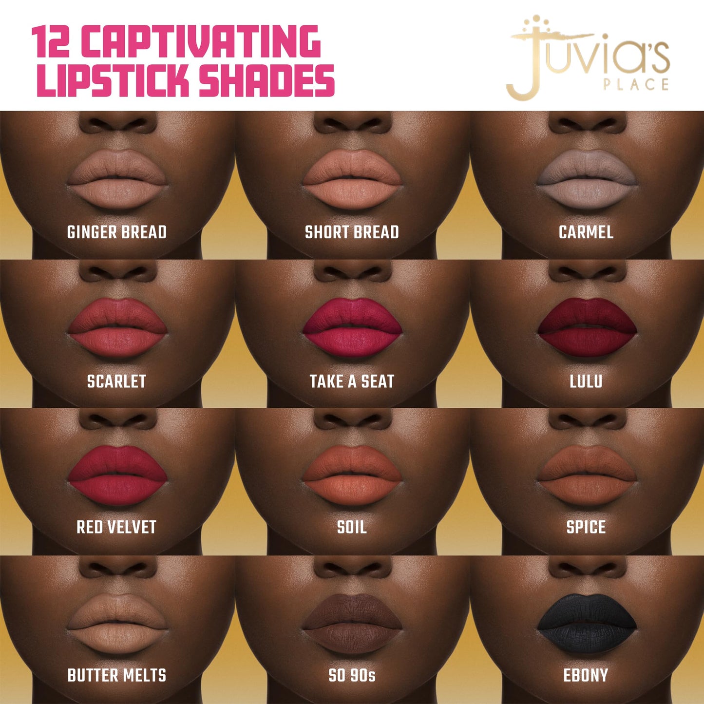 Juvia's Place Velvety Matte Liquid Lipstick Ginger Bread - Hydrating, Long-Wearing, Velvety Soft & Feather Light - Hyperpigmented Creamy Matte Beauty & Personal Care Juvia's Place
