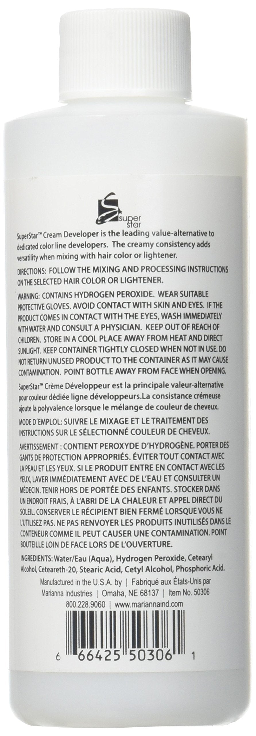 Super Star Stabilized Cream Peroxide Developer, 30v Hc-50306 Beauty & Personal Care Super Star