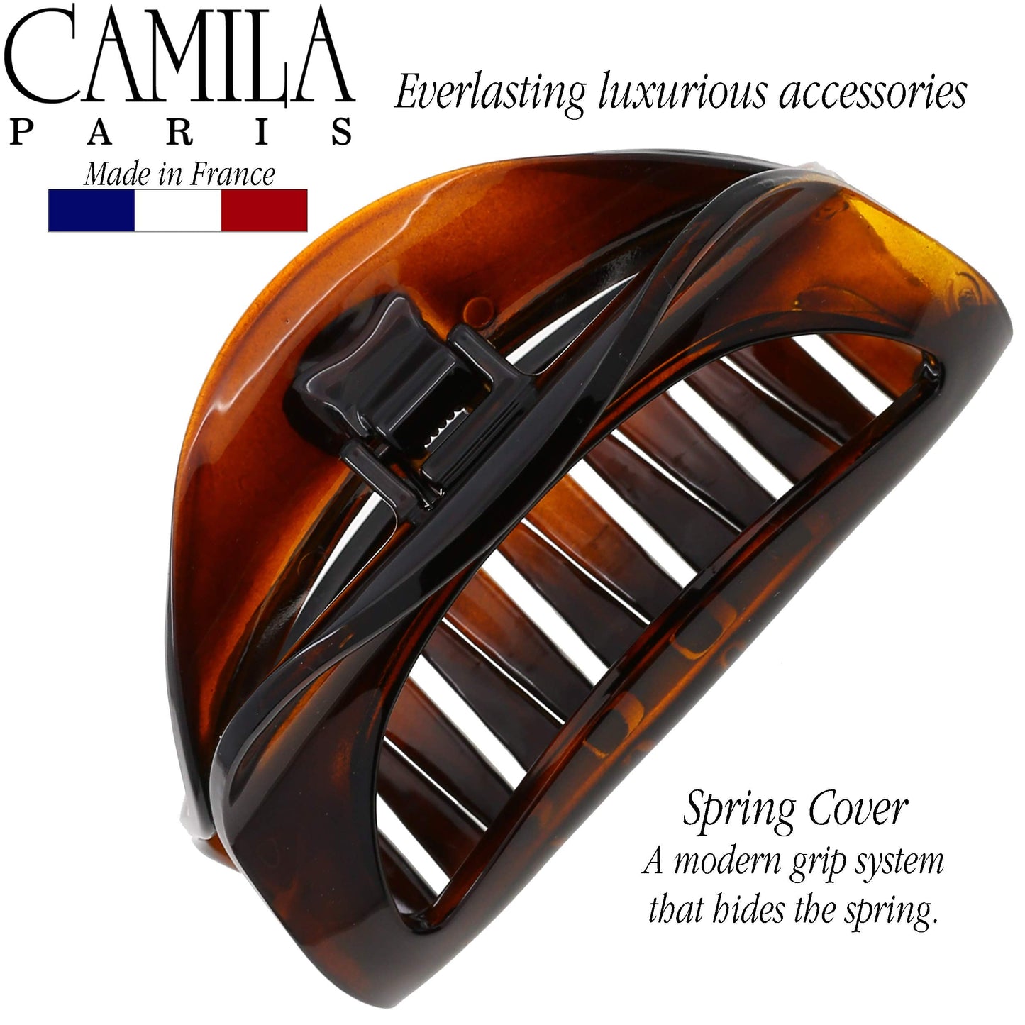 Camila Paris CP1561 French Hair Clip for Women Thick Hair for Long Curly Wavy Hair, Girls Hair Claw Clips Jaw, Durable Styling Big Claw Clip for Thick Beauty & Personal Care Camila