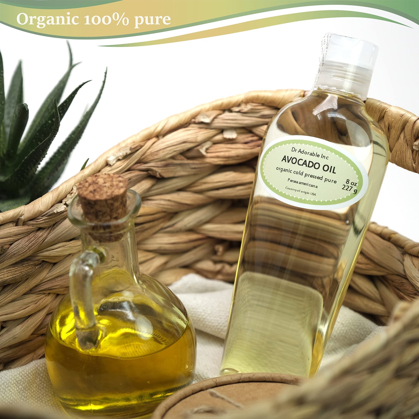 Dr Adorable - 8 oz - Avocado Oil - 100% Pure Natural Organic Cold Pressed Beauty & Personal Care Dr Adorable