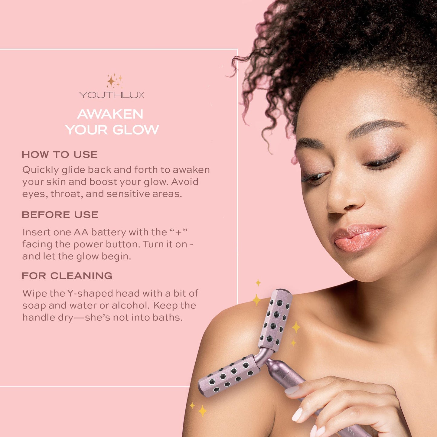 YOUTHLUX Revolution Roller - Germanium Stone Uplifting Face/Body Beauty Massage Tool/Roller/Wand for Skin Tightening/Firming, De-Puffing, Anti-Aging Beauty & Personal Care YOUTHLUX