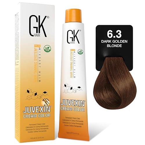 GK HAIR Global Keratin Professional Hair Color Cream Tube (3.4 Fl Oz/100ml) Nourishing & Cleansing Colors for Styling High Performance Long Lasting Beauty & Personal Care GK HAIR