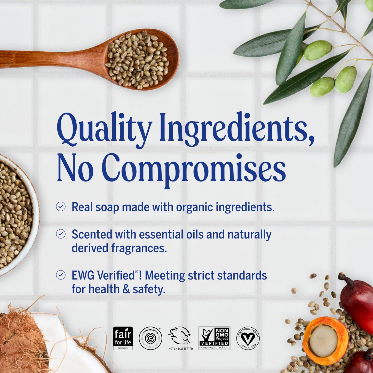 Dr. Bronner's Pure-Castile Magic Liquid Soap (Rose, 32 Ounce, 2-Pack)- Made with Regenerative Organic Certified Oils, 18-in1 Uses: Face, Hair, Hand Beauty & Personal Care Dr. Bronner's