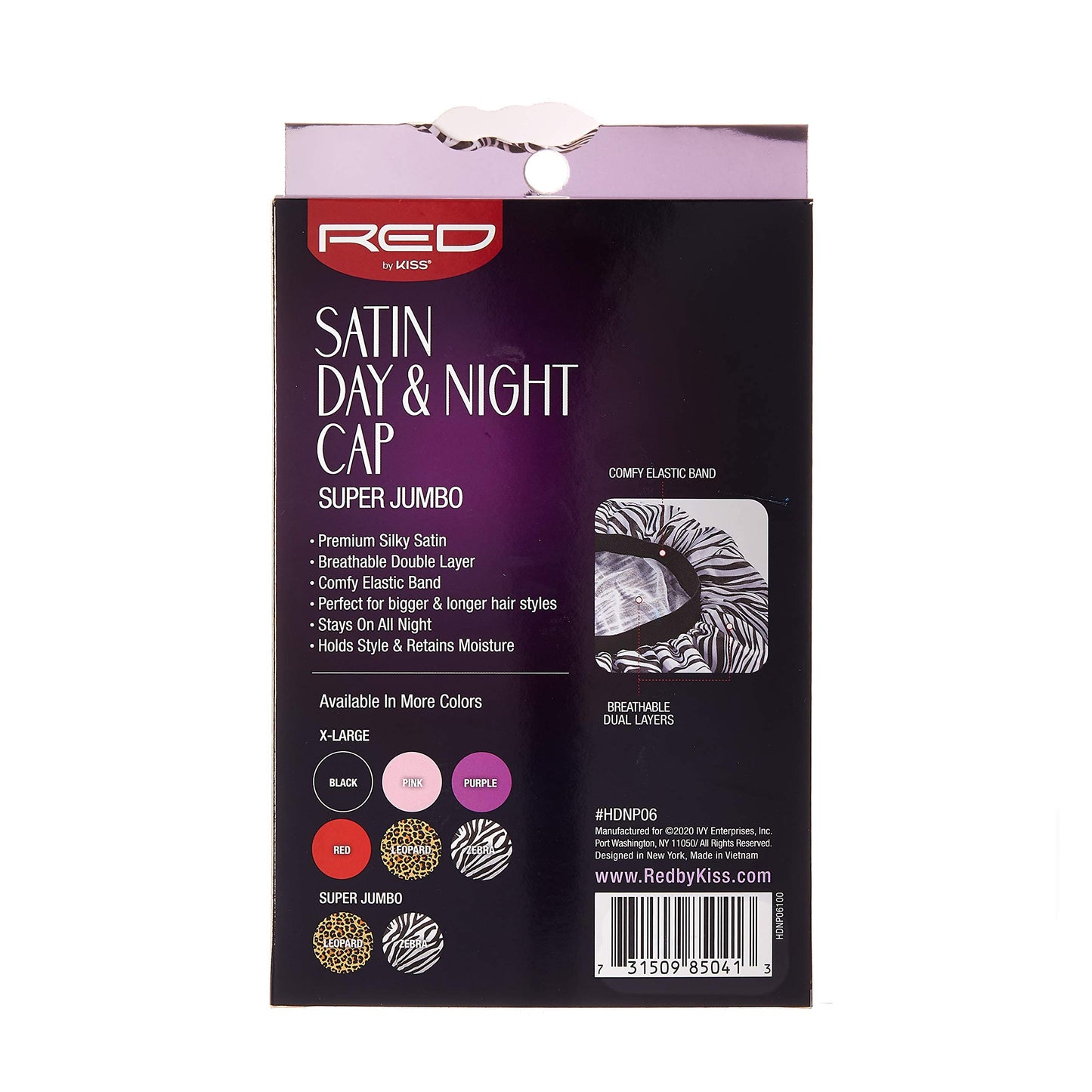 Red by Kiss Premium Quality Silky Satin Day & Night Cap Beauty and Personal Care Red by Kiss
