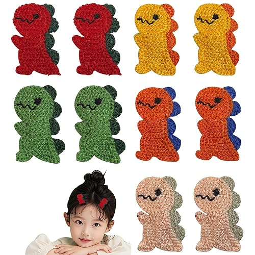 10 Piece Dinosaur Snap Hair Clips, Cute Barrettes and Cartoon Hairpins for Women, Girls, Toddlers, and Kids Beauty & Personal Care Kesvila