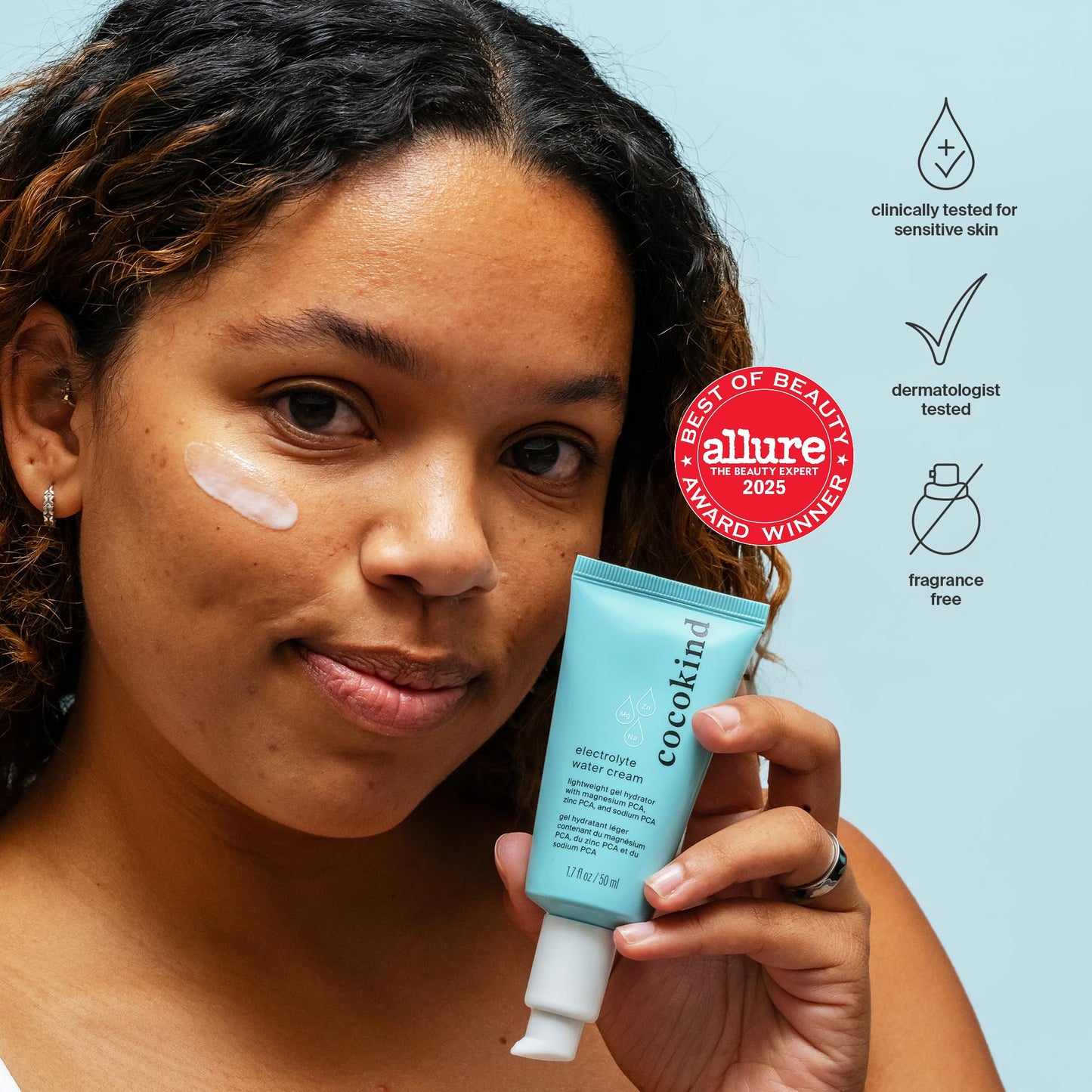 Cocokind Electrolyte Water Cream | Lightweight Water Gel Moisturizer | Balanced Hydrating Day Cream for All Skin Types | 1.7 Fl Oz Beauty and Personal Care Cocokind