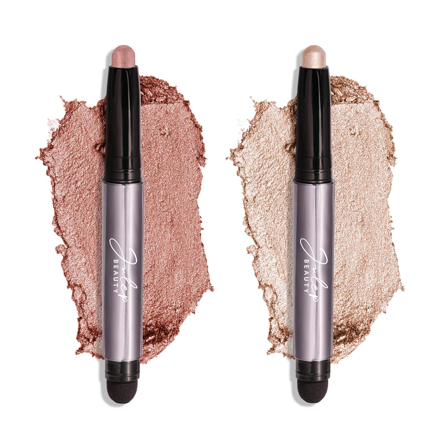 Julep Eyeshadow 101 Crème-to-Powder Waterproof Eyeshadow Stick Duo - Long-Lasting, Crease-Proof, Easy Apply with Built-in Smudger - Pearl Shimmer + Beauty and Personal Care Julep Default Title