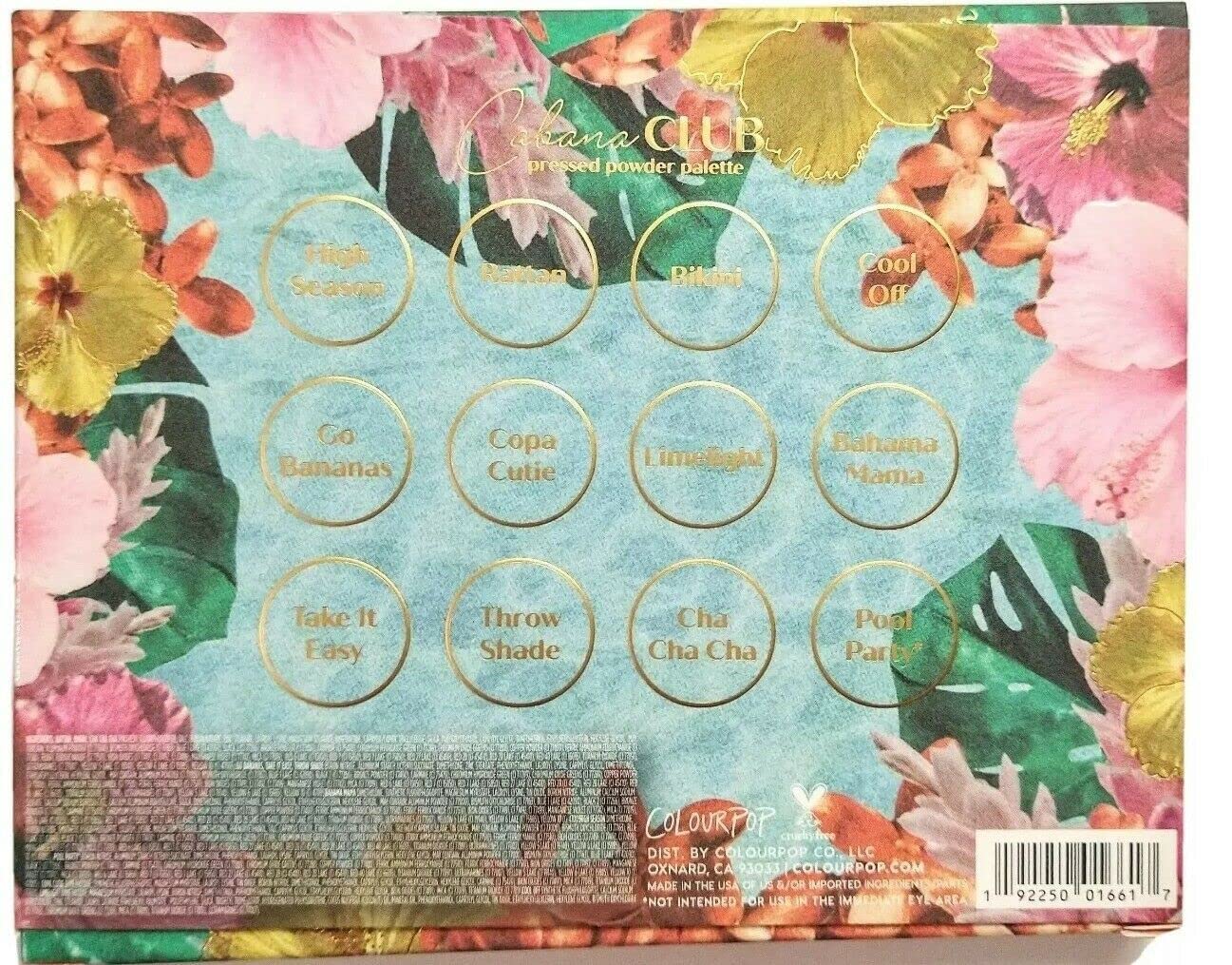 Colourpop Eyeshadow Palette (Cabana Club) Beauty & Personal Care ColourPop