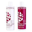 Purezero Apple Cider Vinegar Shampoo & Conditioner Set - Detox Scalp & Hair - pH balanced -Increase Hydration - Zero Sulfates, Parabens, Dyes - 100% Beauty & Personal Care Purezero