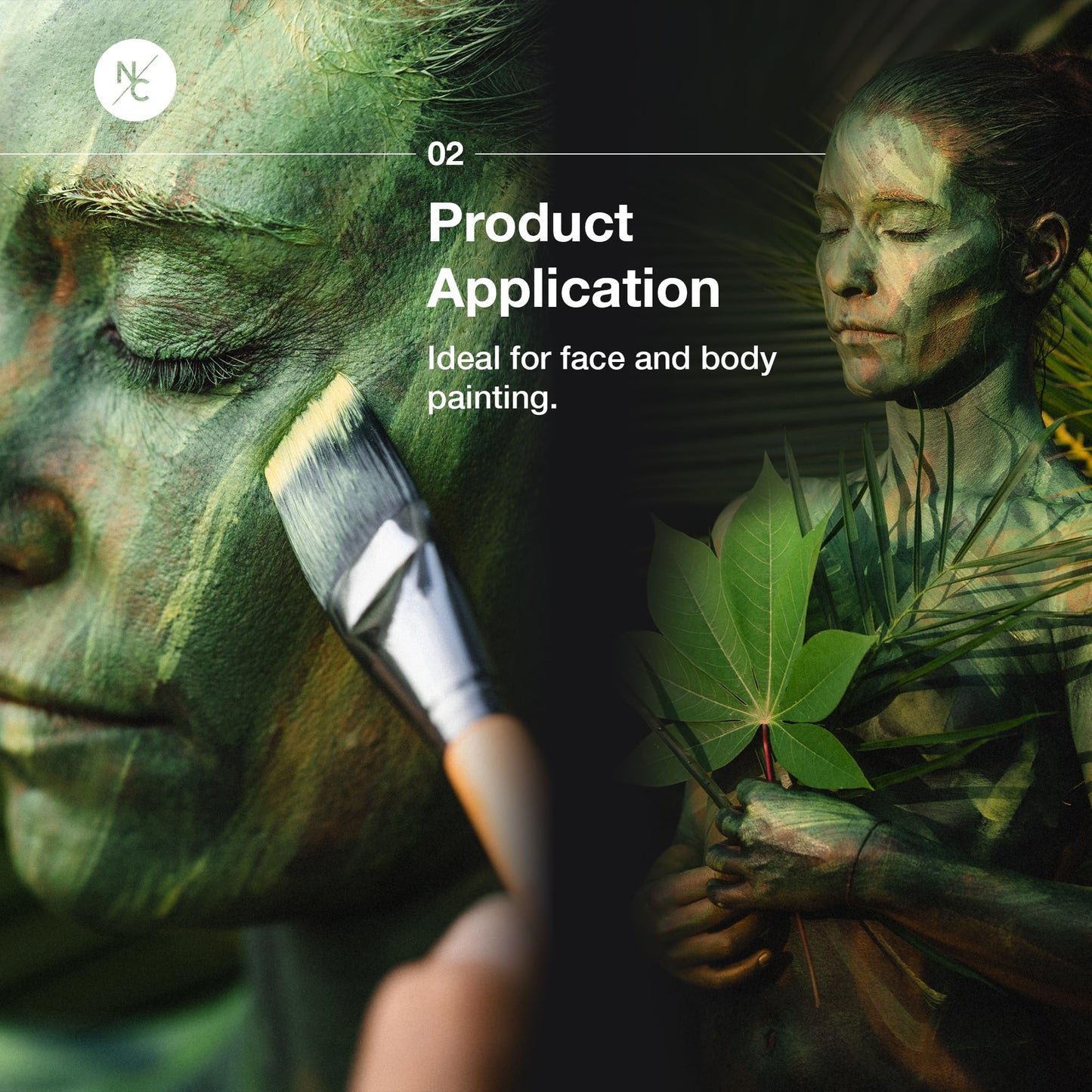 Narrative Cosmetics Water-Activated Face & Body Paint - Highly Pigmented, Long-Lasting Face & Body Paint for SFX, Cosplay, and Artistic Makeup Beauty & Personal Care Narrative Cosmetics