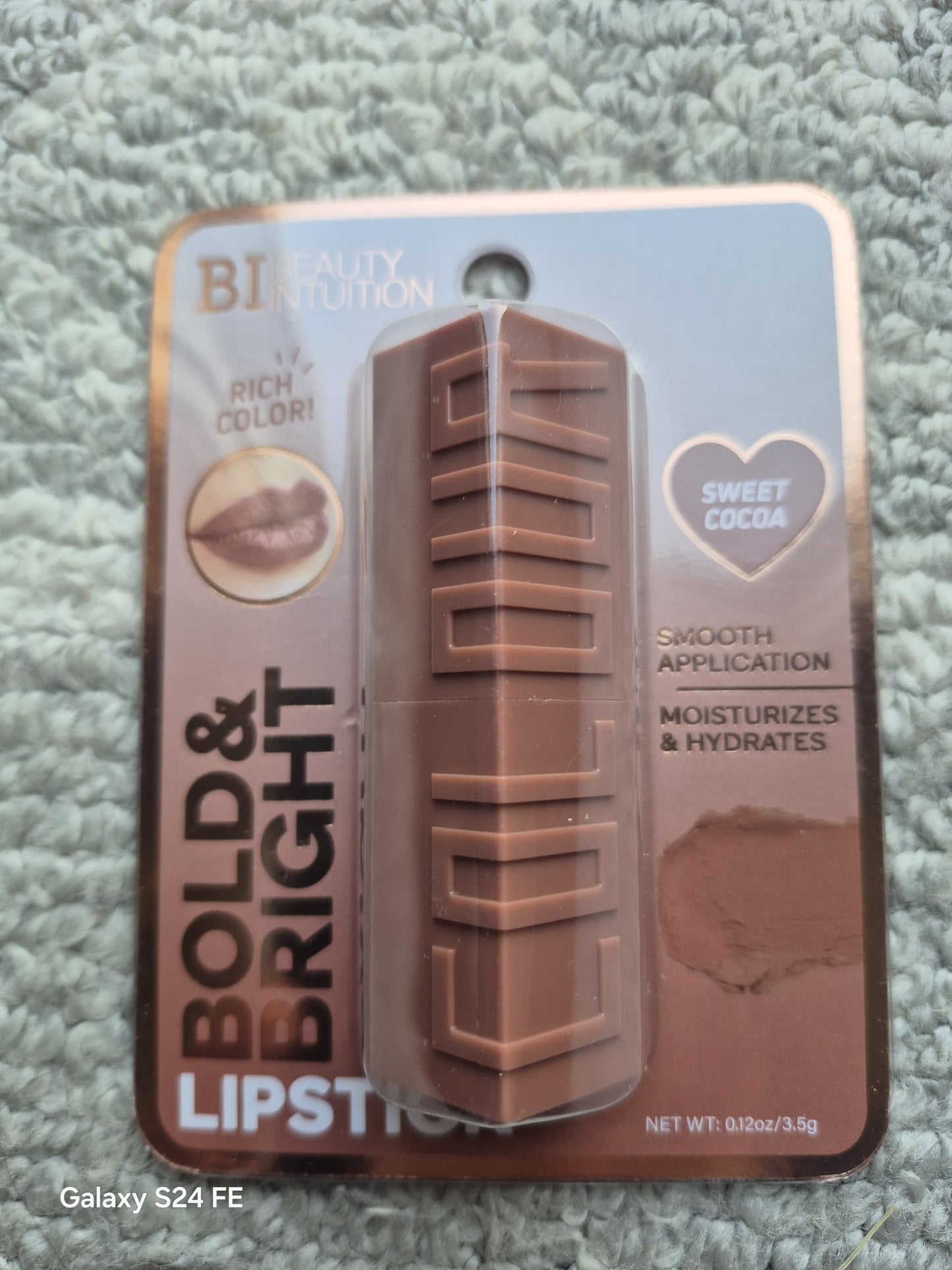 Beauty Intuition Bold & Bright Lipstick, Sweet Cocoa, Smooth Application, Moisturizes & Hydrates, 0.12 oz Beauty & Personal Care Beauty Intuition