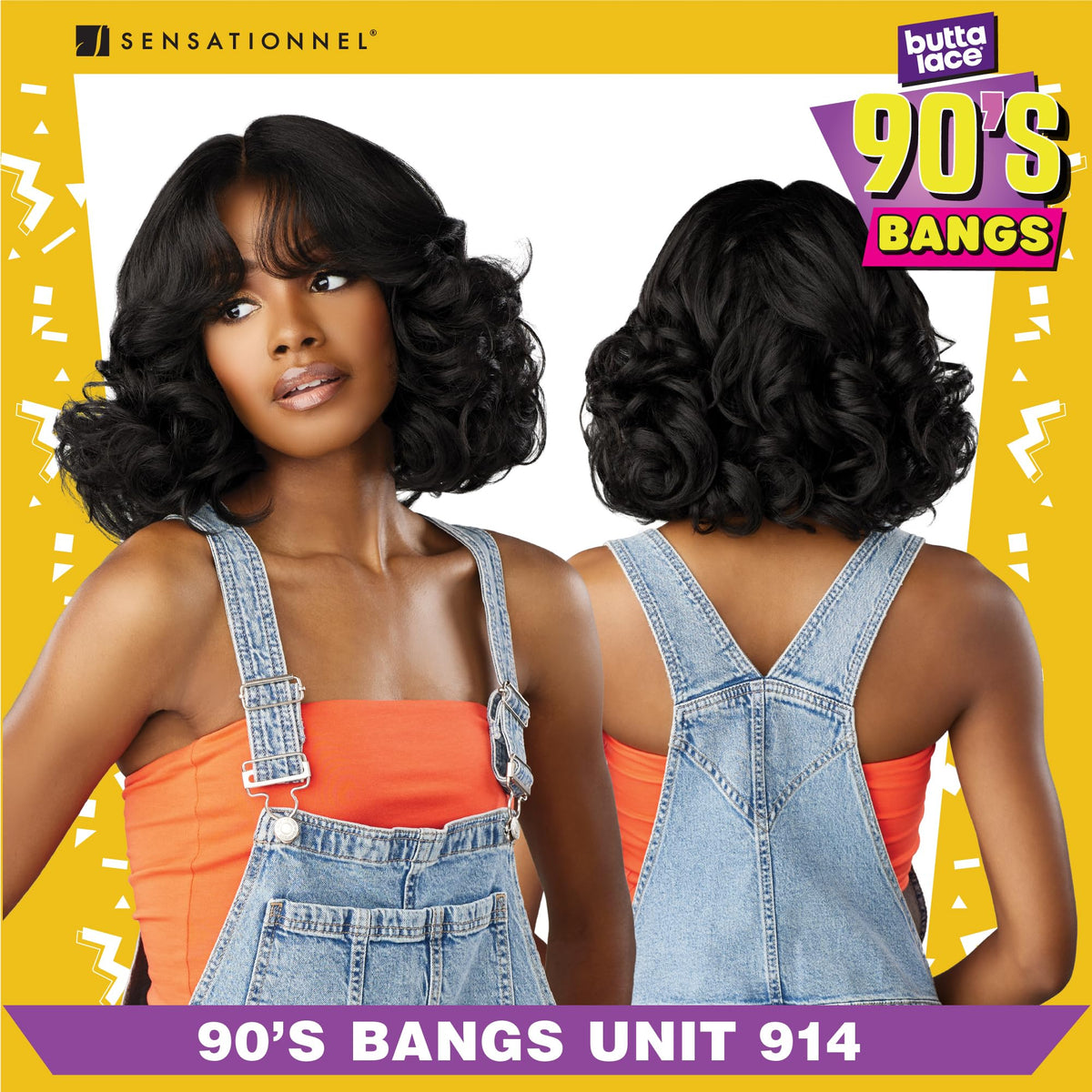 Sensationnel Butta Lace 90s Bangs Wig-Unit 914, BALAYAGEGOLD