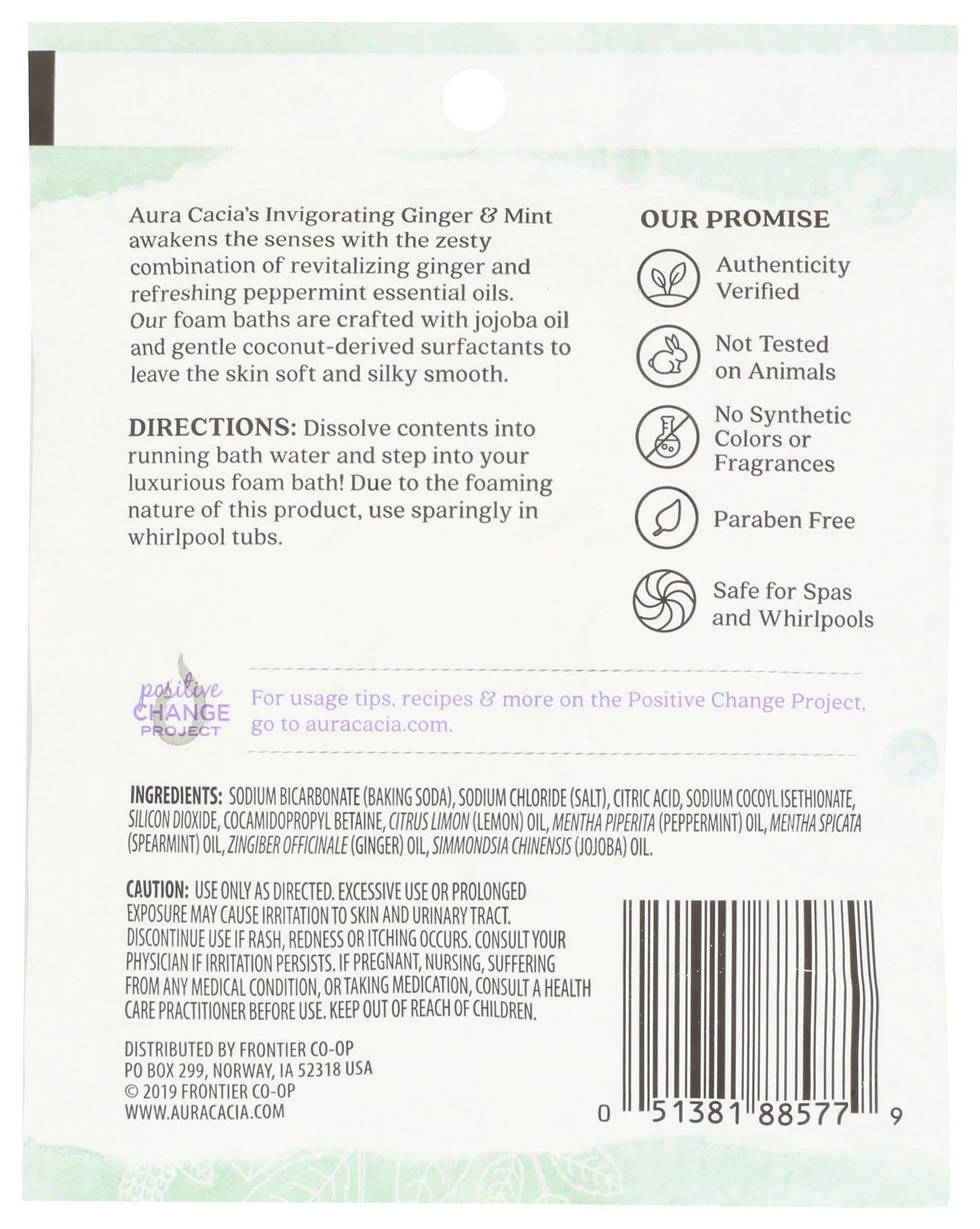 Aura Cacia Ginger Mint Foaming Bath, 2.5 OZ Beauty and Personal Care Aura Cacia