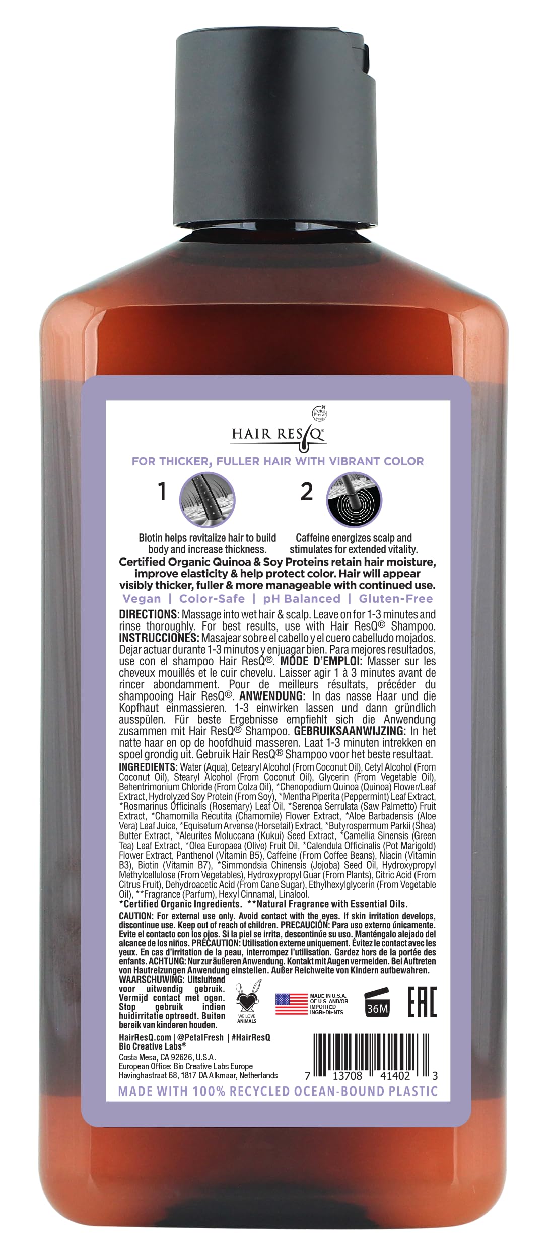 Petal Fresh Hair ResQ Color Protection Natural Thickening Shampoo & Conditioner (Conditioner)