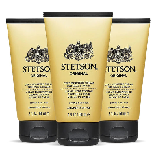 SCENT BEAUTY STETSON Personal Care Deep Clean Face & Beard Wash Men's Face Wash & Clarifying Soap - 5 oz - 3 Pack - Original Beauty & Personal Care SCENT BEAUTY
