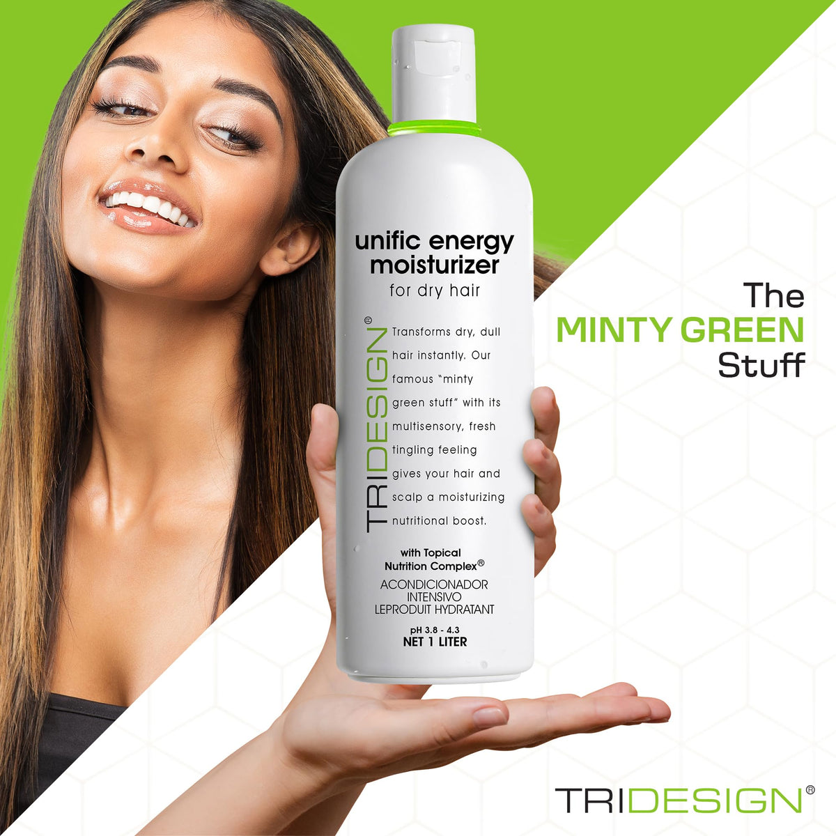 TRIDESIGN Unific Energy Moisturizer Deep Hair Conditioner Dry Damaged, 32oz