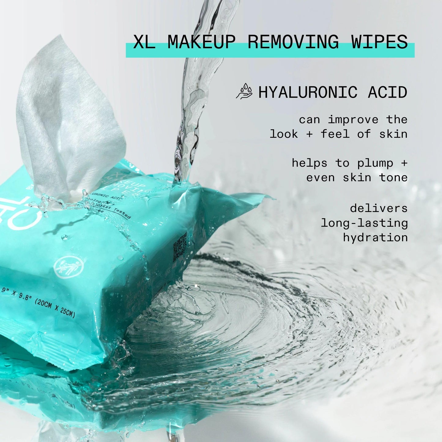 Real Techniques Real Clean XL Hydrating Facial Wipes, Infused With Hyaluronic Acid, Dual-Usage Cleansing Wipes Repair Skin & Gently Remove Makeup Beauty & Personal Care Real Techniques