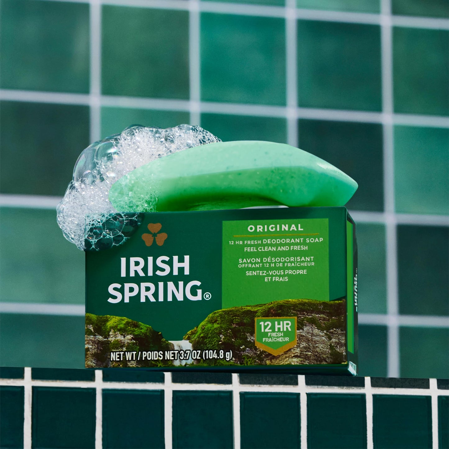 Irish Spring Bar Soap for Men, Original Clean, Smell Fresh and Clean for 12 Hours, Men Soap Bars for Washing Hands and Body, Mild for Skin, Recyclable Beauty & Personal Care Irish Spring