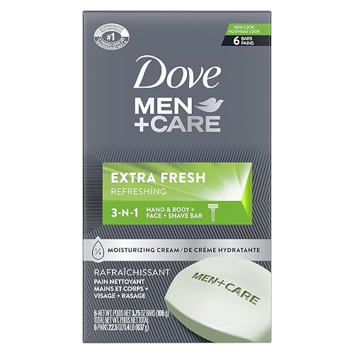 DOVE MEN + CARE 3 in 1 Cleanser for Body, Face, and Shaving to Clean and Hydrate Skin Extra Fresh Body and Facial Cleanser More Moisturizing Than Bar Beauty & Personal Care Dove