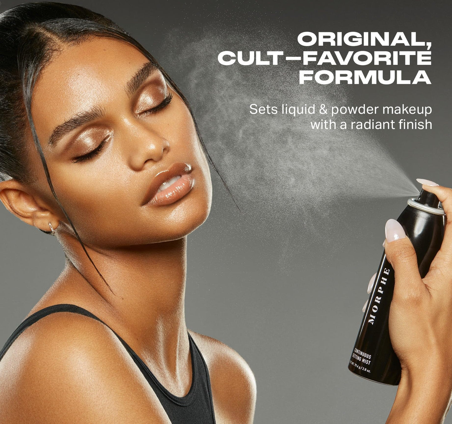 Morphe Continuous Setting Mist - Micro-Fine Makeup Setting Spray with a Natural Radiant Finish - Helps Makeup Resist Caking or Fading & Increases Wear Beauty & Personal Care MORPHE