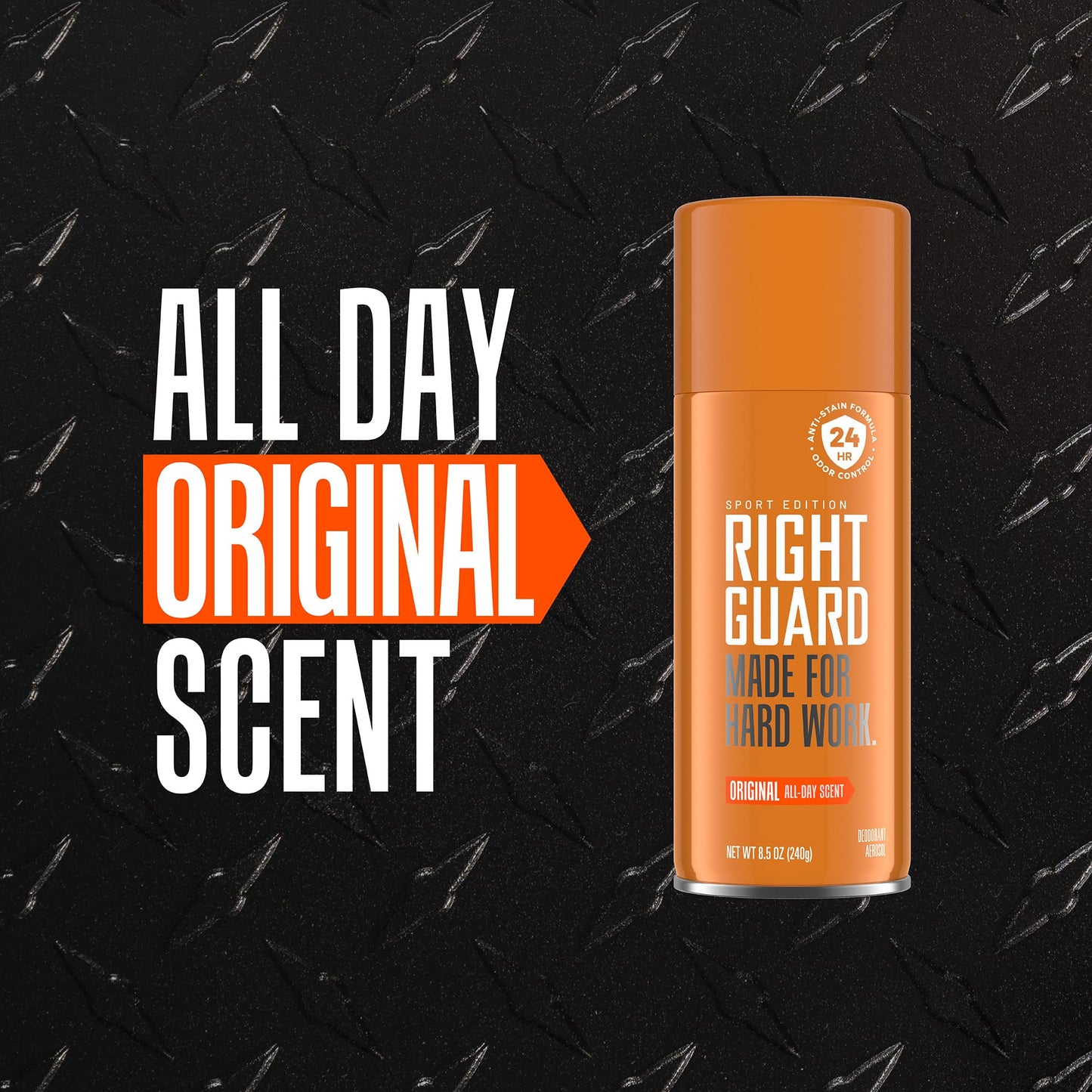 Right Guard Sport Original Scent Deodorant Spray - Aluminum Free Spray Deodorant for Men, 24-Hour Odor Protection, Anti-Stain, & Long-Lasting, 8.5 oz Beauty and Personal Care Right Guard