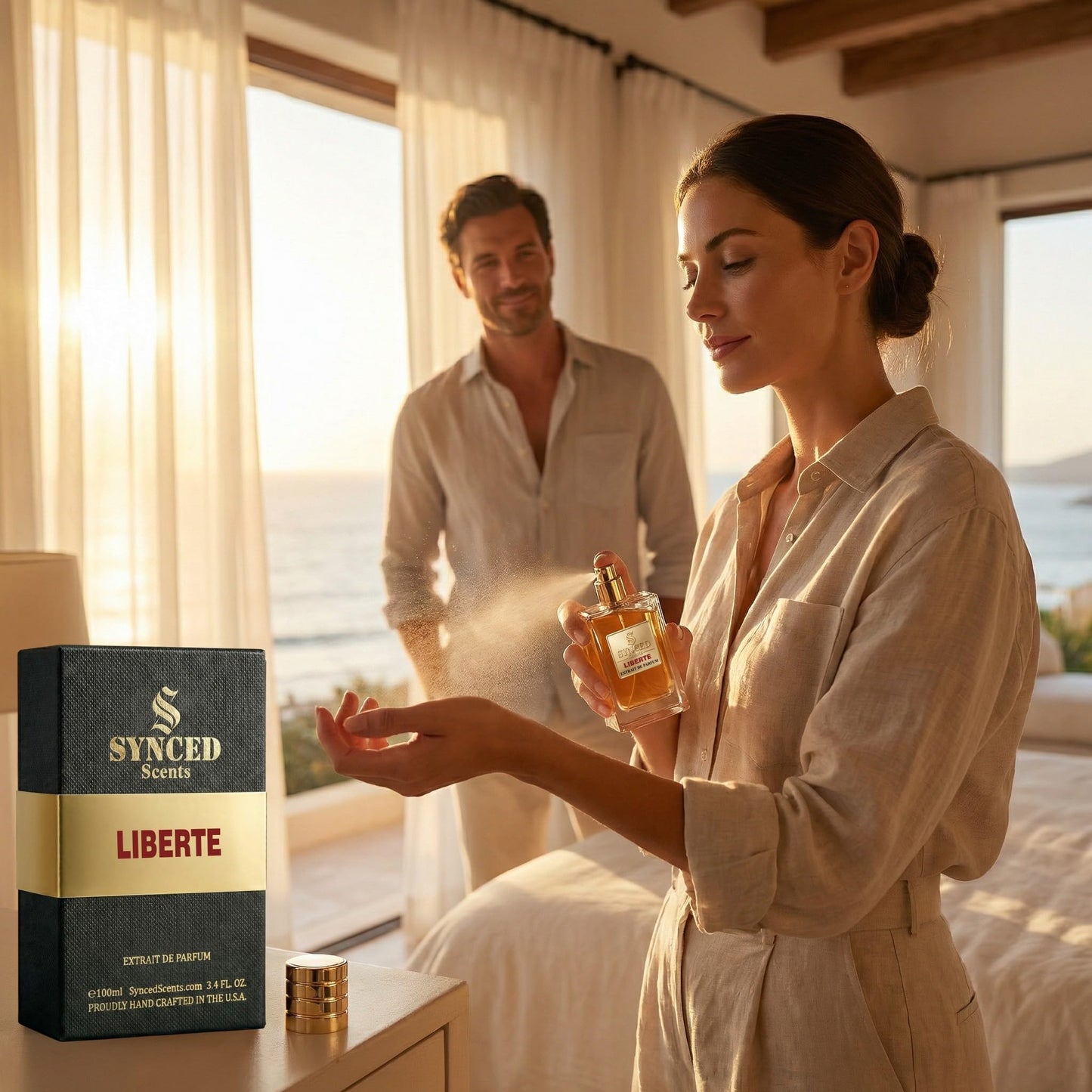 SYNCED Scents LIBERTE Inspired by Libre Intense Perfume for Women - Long Lasting Warm Floral Fragrance - Intense Sensual Feminine Lavender Orange Beauty & Personal Care SYNCED Scents