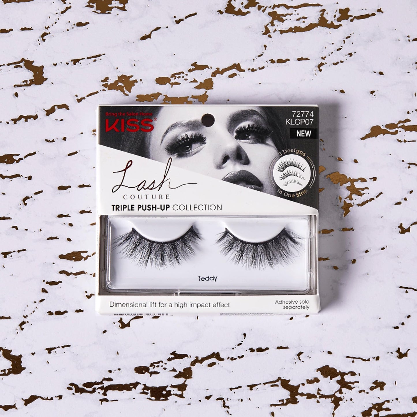 Kiss Lash Couture Triple Push- Up Teddy (Pack of 2) Beauty & Personal Care KISS