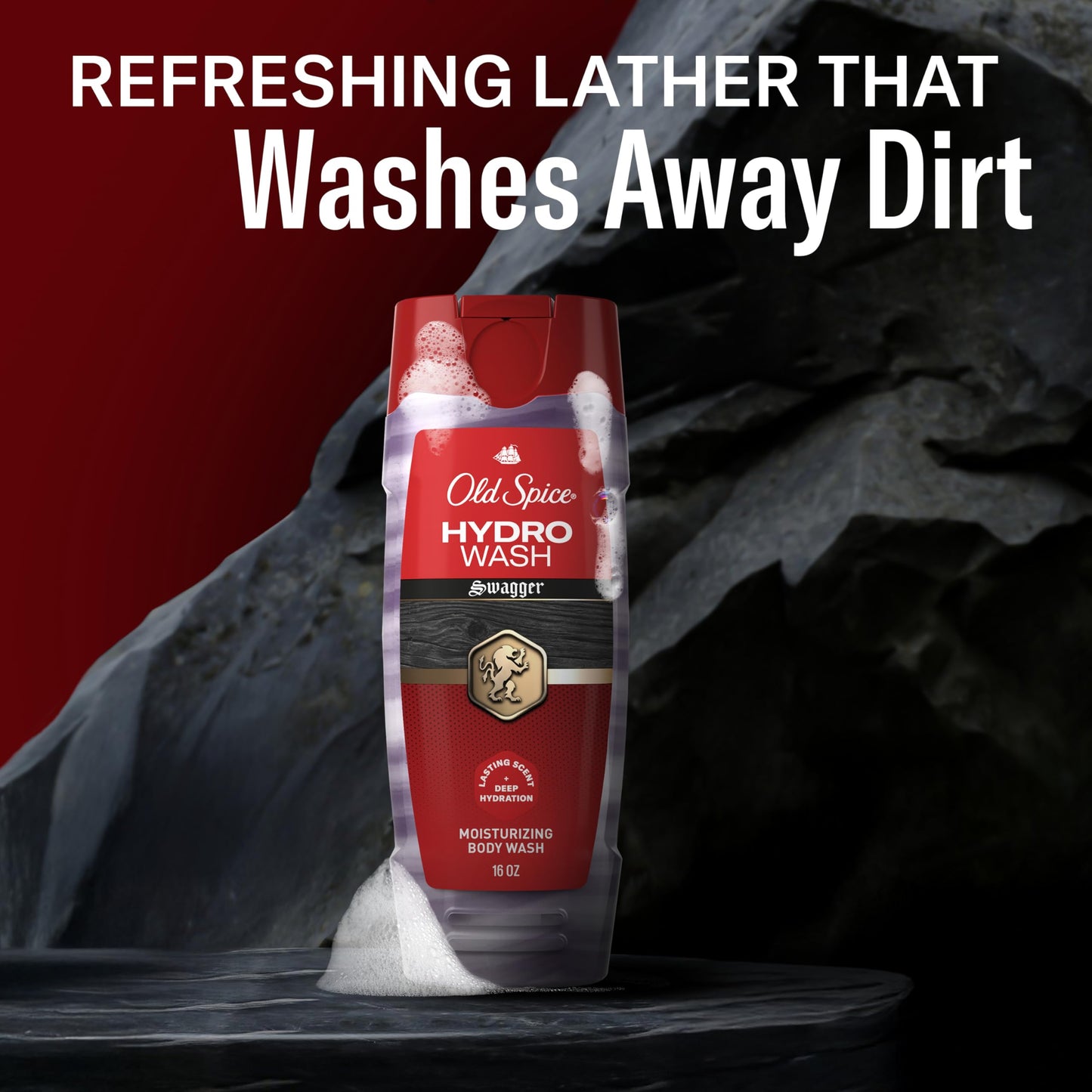 Old Spice Moisturizing Body Wash for Men, Hydro Wash, 2-in-1 Long Lasting Scent & Deep Hydration, 24/7 Shower Fresh, Swagger Scent, 16 oz Beauty & Personal Care Old Spice