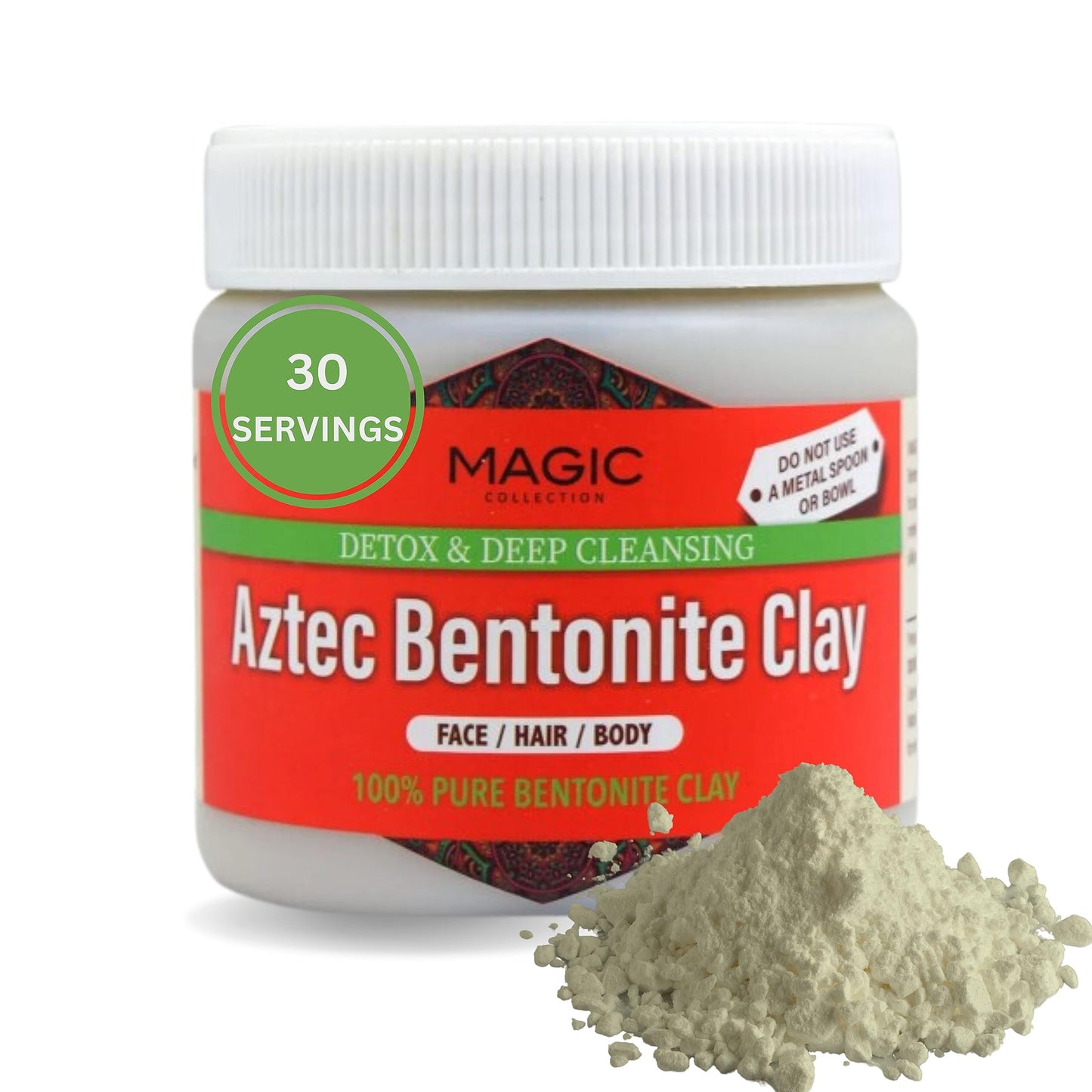 Aztec Bentonite Clay - Detox & Deep Cleansing Beauty & Personal Care Collection